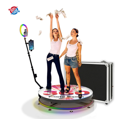 Светодиодное зеркальное стекло Интеллектуальное дистанционное управление Rgb Light Slow Motion Вращение 360 Photo Booth