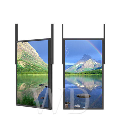 Двойной экран рекламы стороны 85mm 1080P LCD, цифров рекламируя экраны дисплея