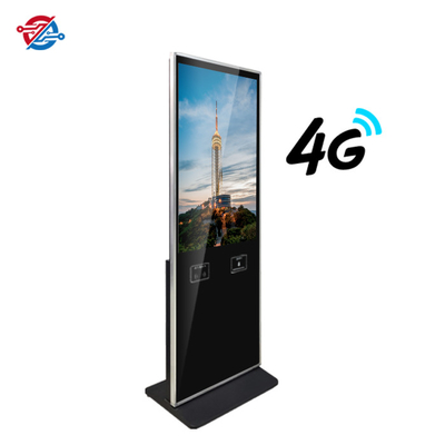пол сетевого подключения 4G стоя LCD рекламируя дисплей на реклама 43 дюйма
