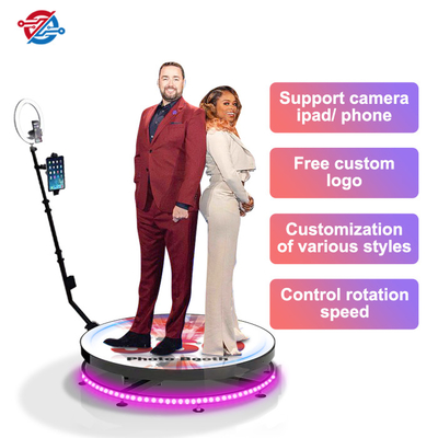 Ручное управление 360 Photo Booth Вращающаяся камера стойки Автоматическая свадебная машина для вечеринок