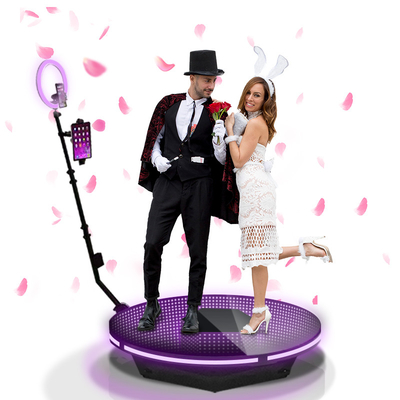 Вращая машина умной деятельности свадебного банкета Selfie будочки фото разносторонние 360 стеклянная