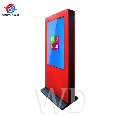 Яркий красный Freestanding Signage 3000nits LCD для на открытом воздухе всепогодной рекламы