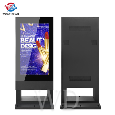 Стоящ 7 футов высокого водоустойчивого на открытом воздухе Signage LCD с солнечным светом 3000 nits читаемым